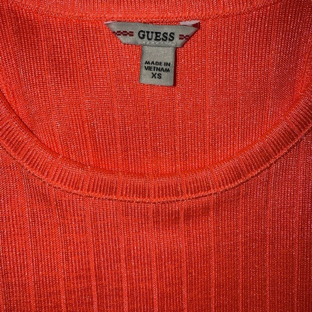 2 x 20$ Guess Bright Coral Tank Top Size XS - Picture 2 of 5